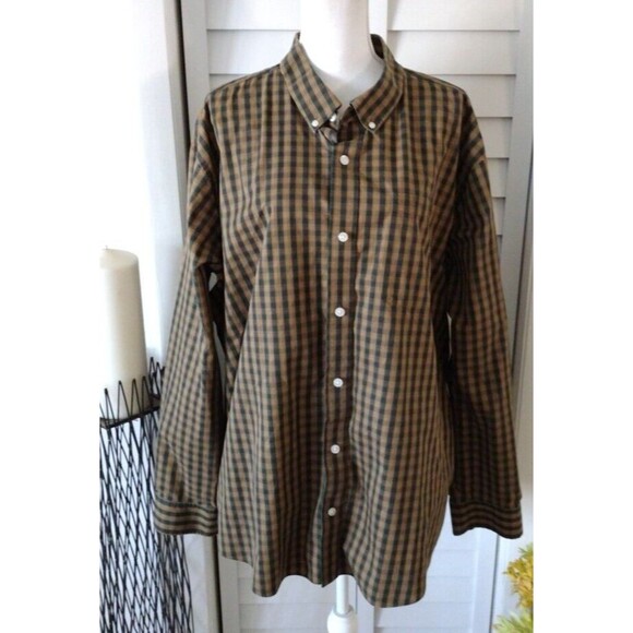 Duluth Trading Wrinkle‎ Fighter Men's Plaid Button Down Shirt 2XL - Picture 1 of 9